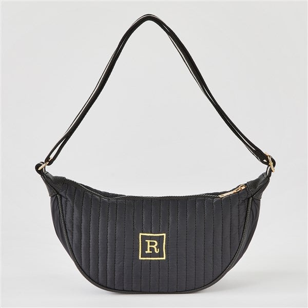 Embroidered Shiraleah Sling Crossbody in Black   - 50737