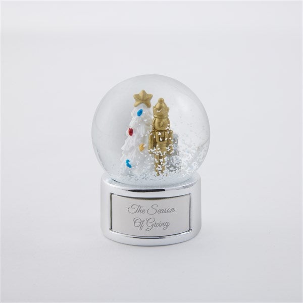 Engraved Nutcracker Mini Snow Globe   - 50998