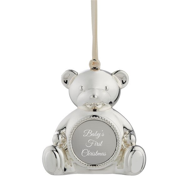 Engraved Teddy Bear Locket Ornament   - 51144