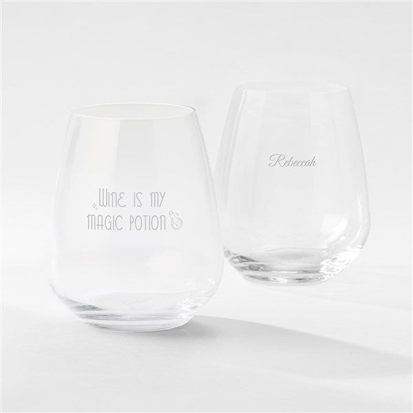 Engraved Magic Potion Atelier Stemless Wine Glass   - 51614