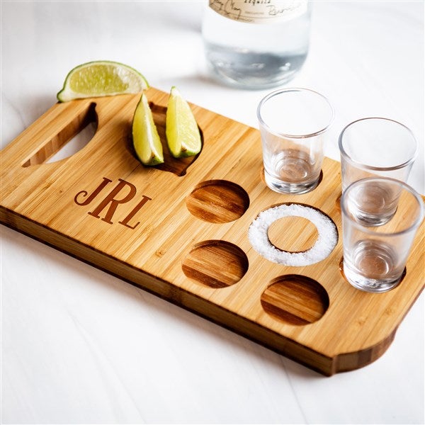 Personalized Shot Board With Shot Glasses - 51779D