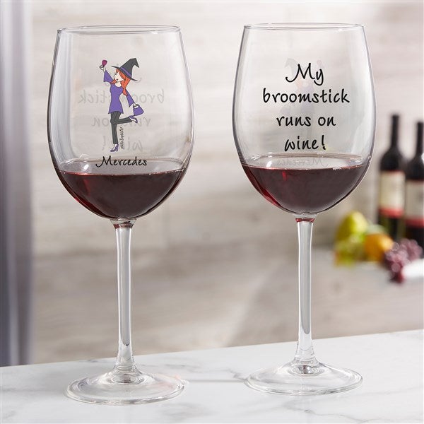 philoSophie's Personalized Halloween Wine Glasses  - 51797