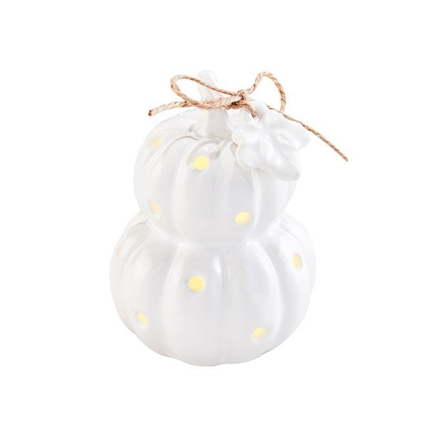 Ceramic Pumpkin Light-Up Sitter for Serveware   - 52215