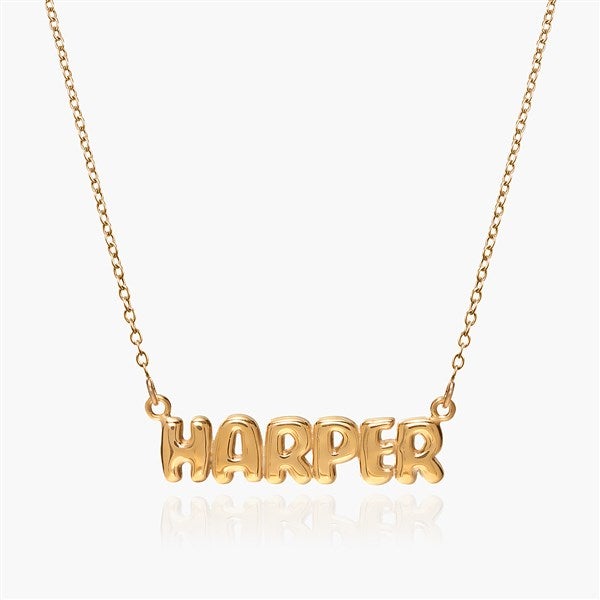 Personalized Bubble Name Necklace - 52218D