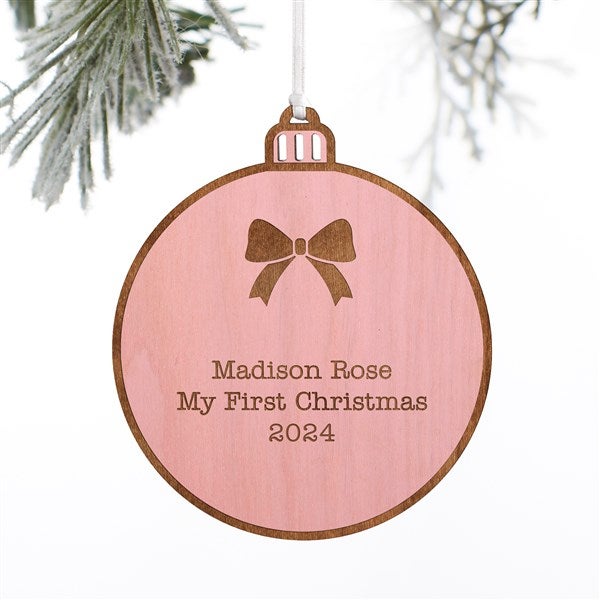 Kittenish Engraved Wood Holiday Icon Ornament   - 52244