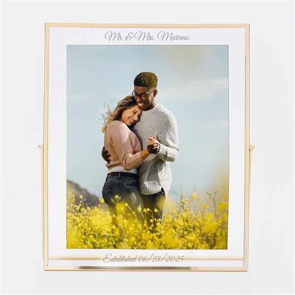  Kittenish Engraved Gold Floating 8x10 Frame     - 52389