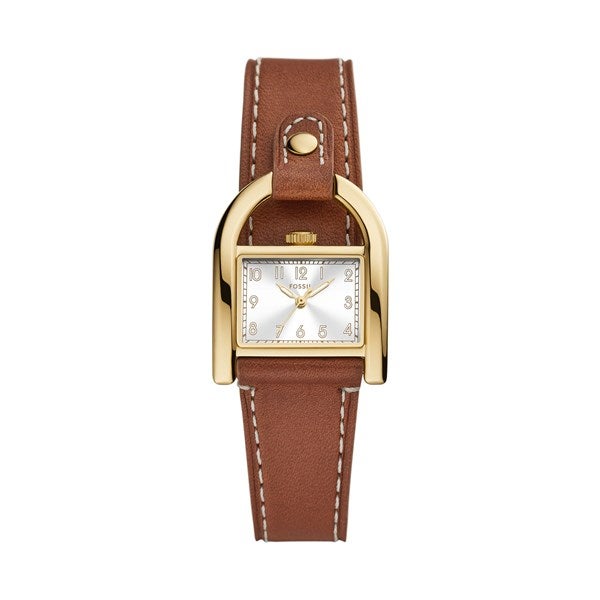 Fossil Harwell Gold and Brown Leather Watch   - 52450