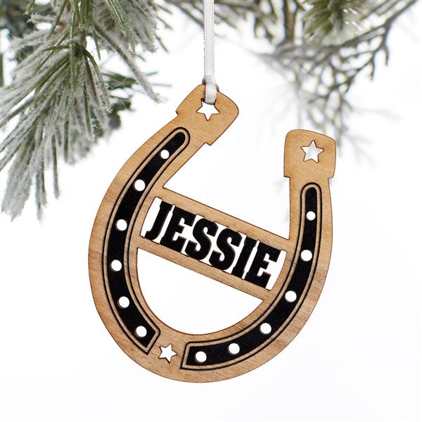 Engraved Horseshoe Ornament for Kittenish by Jessie James Decker  - 52502