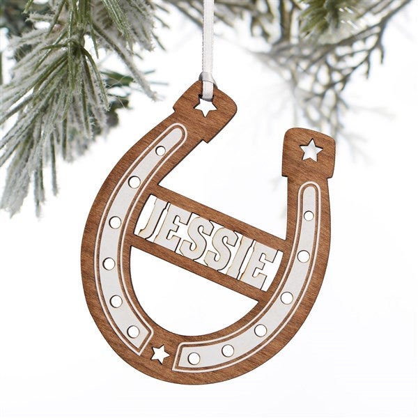 Engraved Horseshoe Ornament for Kittenish by Jessie James Decker  - 52502