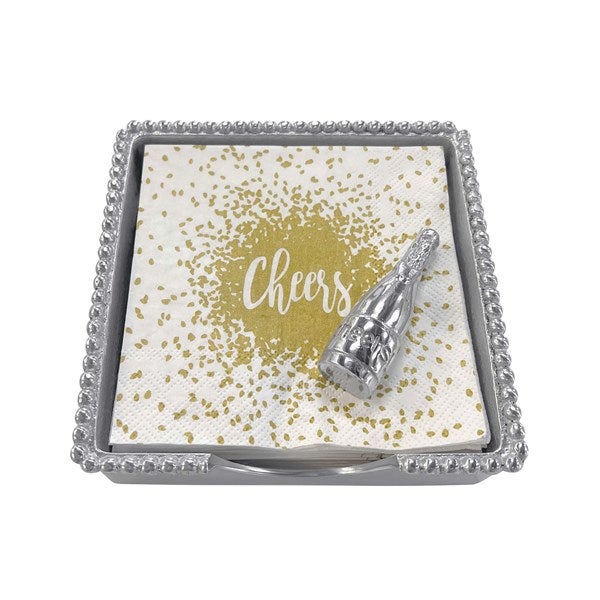 Mariposa &quot;Cheers&quot; Champagne Bottle Napkin Weight     - 52529