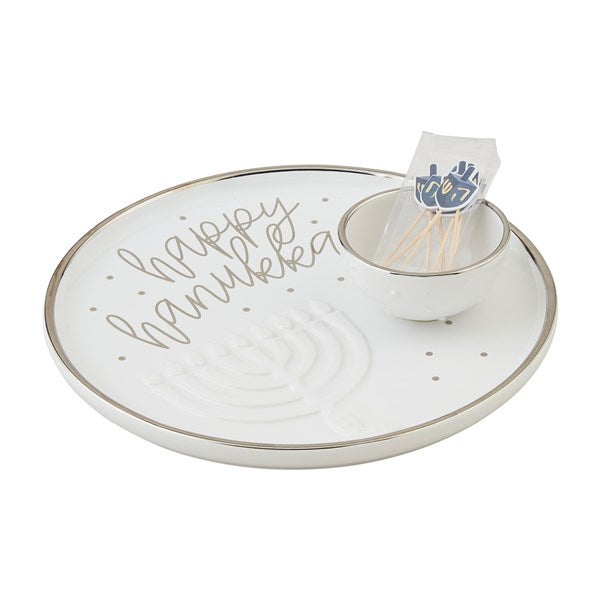 Ceramic Hanukkah Latke Serving Set - 52582