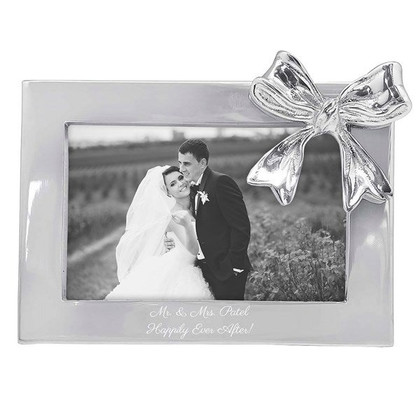 Engraved Mariposa Horizontal 4x6 Bow Frame   - 52588