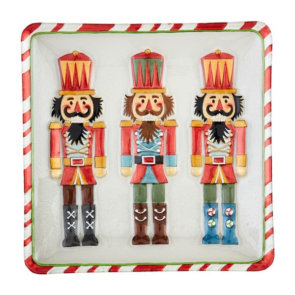 Nutcracker Glass Serving Platter  - 52709