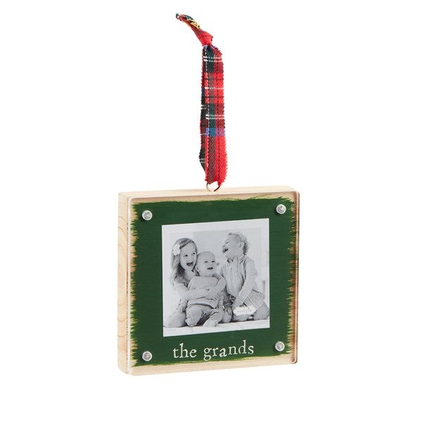 The Grands Wood Frame Ornament    - 52717