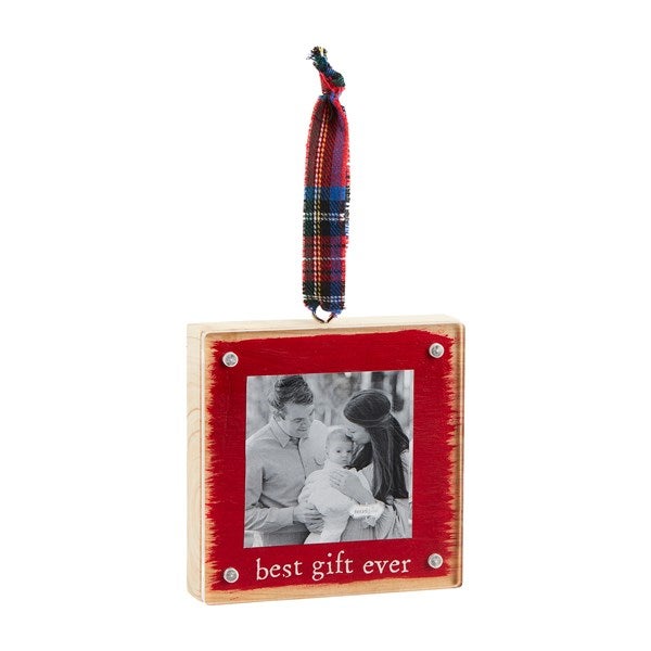 Best Gift Ever Wood Frame Ornament    - 52719