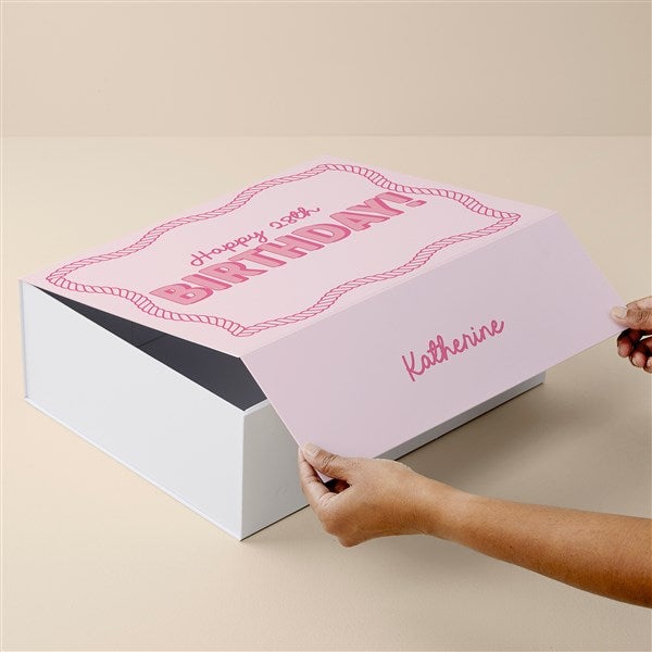 Kittenish Pink Rodeo Personalized Keepsake Box - 52937