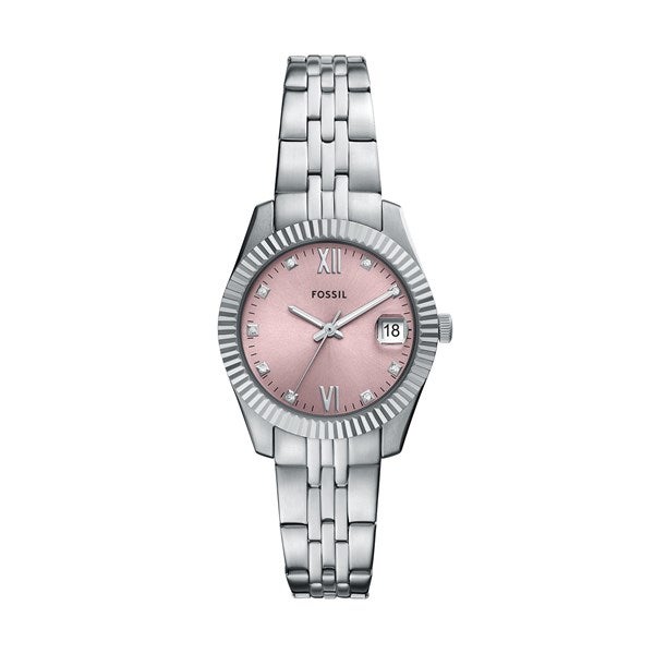 Fossil Scarlette Silver and Pink Watch   - 52952