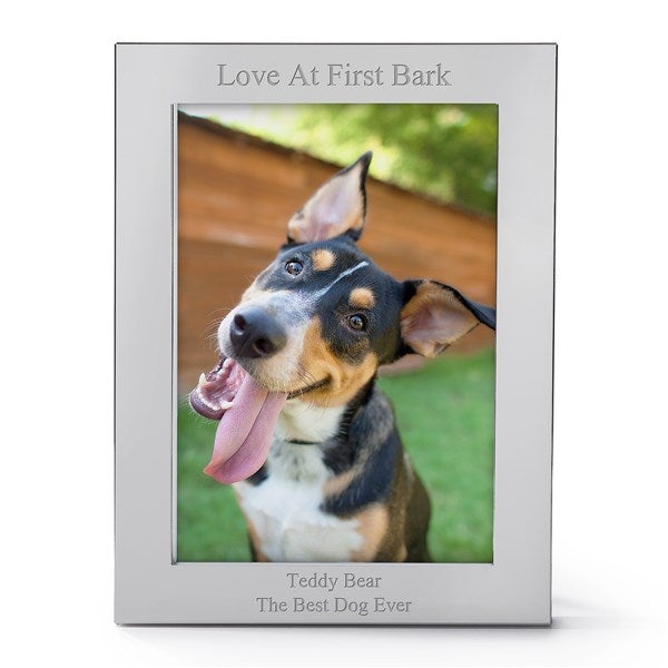 Engraved Silver Flat 5x7 Picture Frame     - 53037