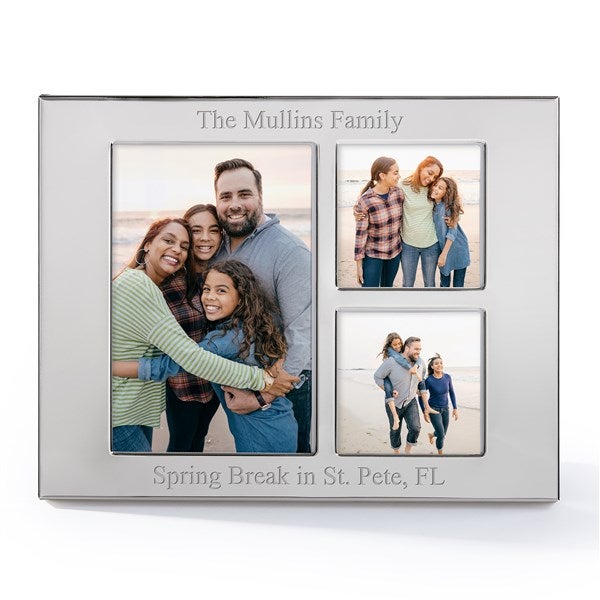 Engraved Silver Collage Picture Frame    - 53039