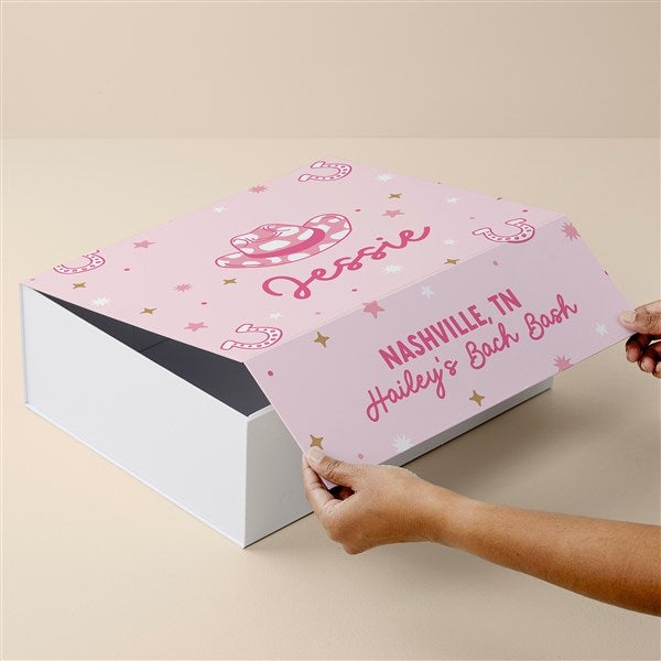 Kittenish Western Glam Personalized Keepsake Box  - 53343