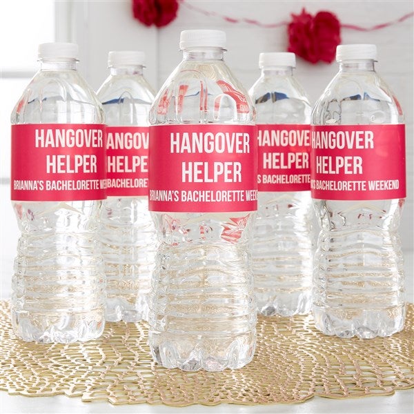 Kittenish Bachelorette Party Water Bottle Labels   - 53417