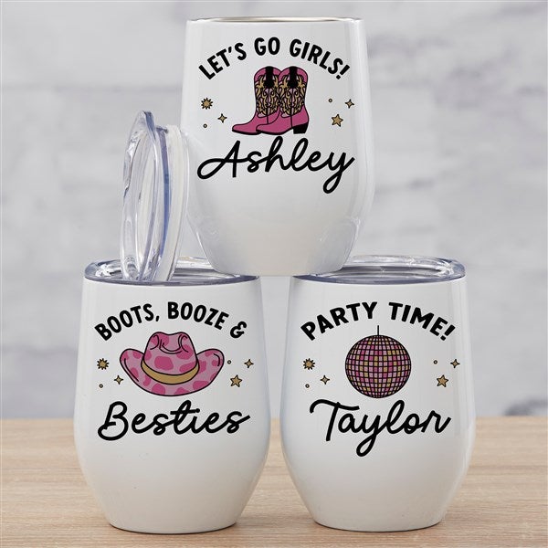 Kittenish Western Personalized Insulated Wine Tumbler  - 53429