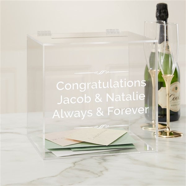 Kittenish Write Your Own Personalized Acrylic Card Box  - 53438