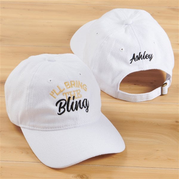 Kittenish &quot;I'll Bring The&quot; Embroidered Baseball Caps     - 53451