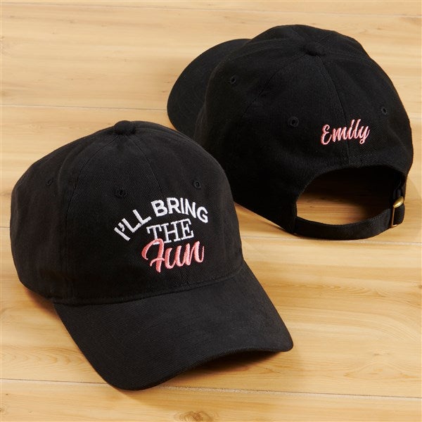 Kittenish &quot;I'll Bring The&quot; Embroidered Baseball Caps     - 53451