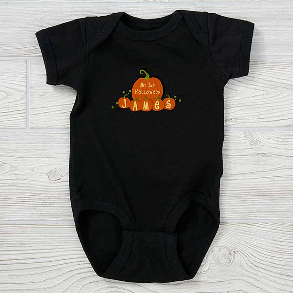 My First Halloween Personalized Pumpkin Baby Clothes - 6135