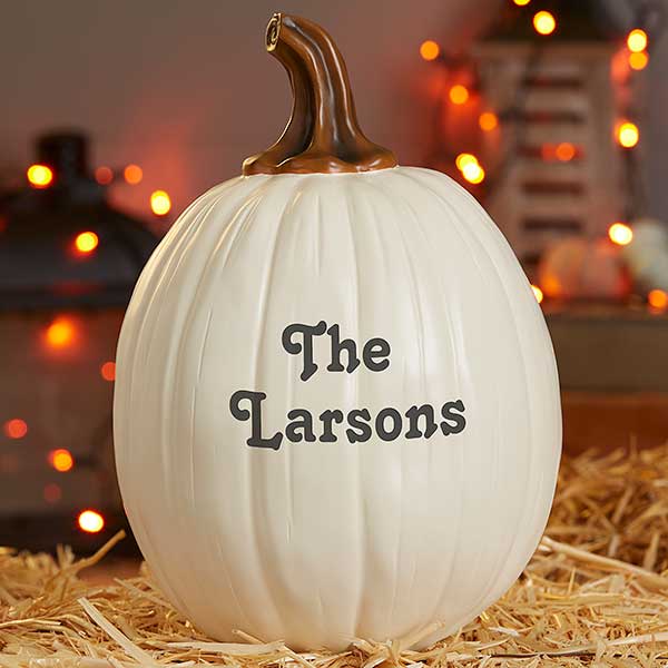 Personalized Decorative Halloween Pumpkins - 7144