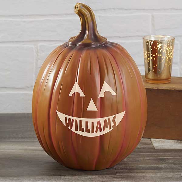 Personalized Jack-O-Lantern Halloween Pumpkins - 7566