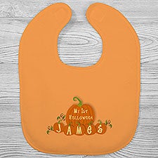 Personalized Baby's First Halloween Pumpkin Bib - 6133