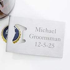 Personalized Credit Card Bottle Opener - 6650