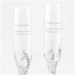 43995 - Engraved Athena Wedding & Anniversary Flute Set